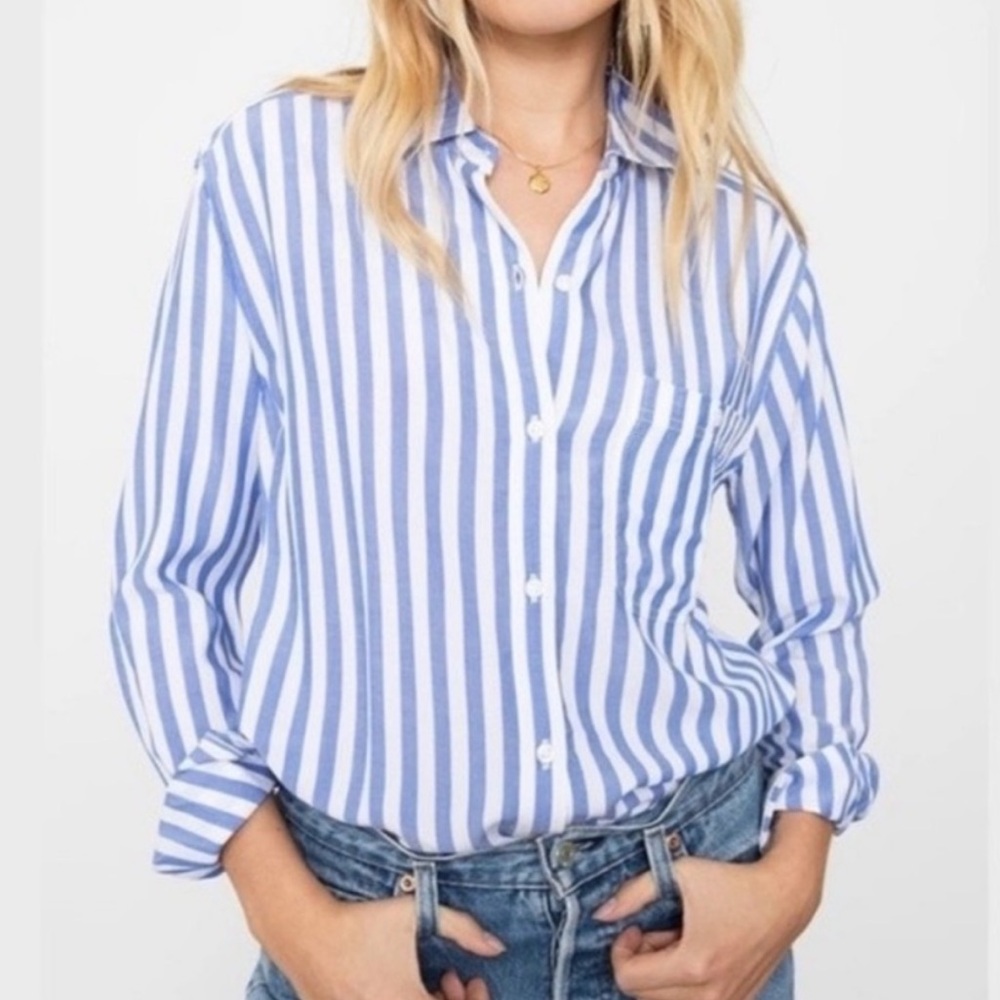 Rails Janelle Striped Button-Up Shirt